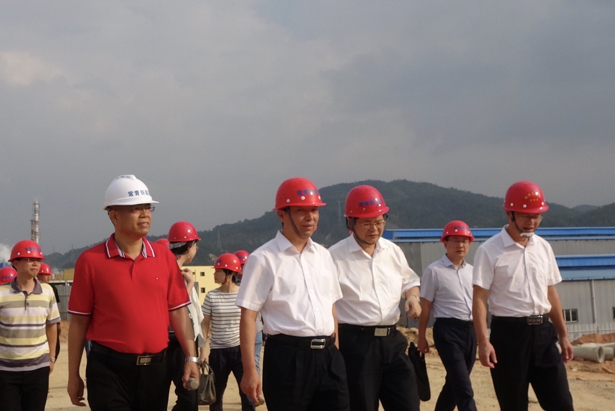 省政府副秘書(shū)長(cháng)方壽中帶領(lǐng)2020年省政府工作報告起草組蒞臨我司調研“常青新能源三元前驅體生產(chǎn)項目”建設情況